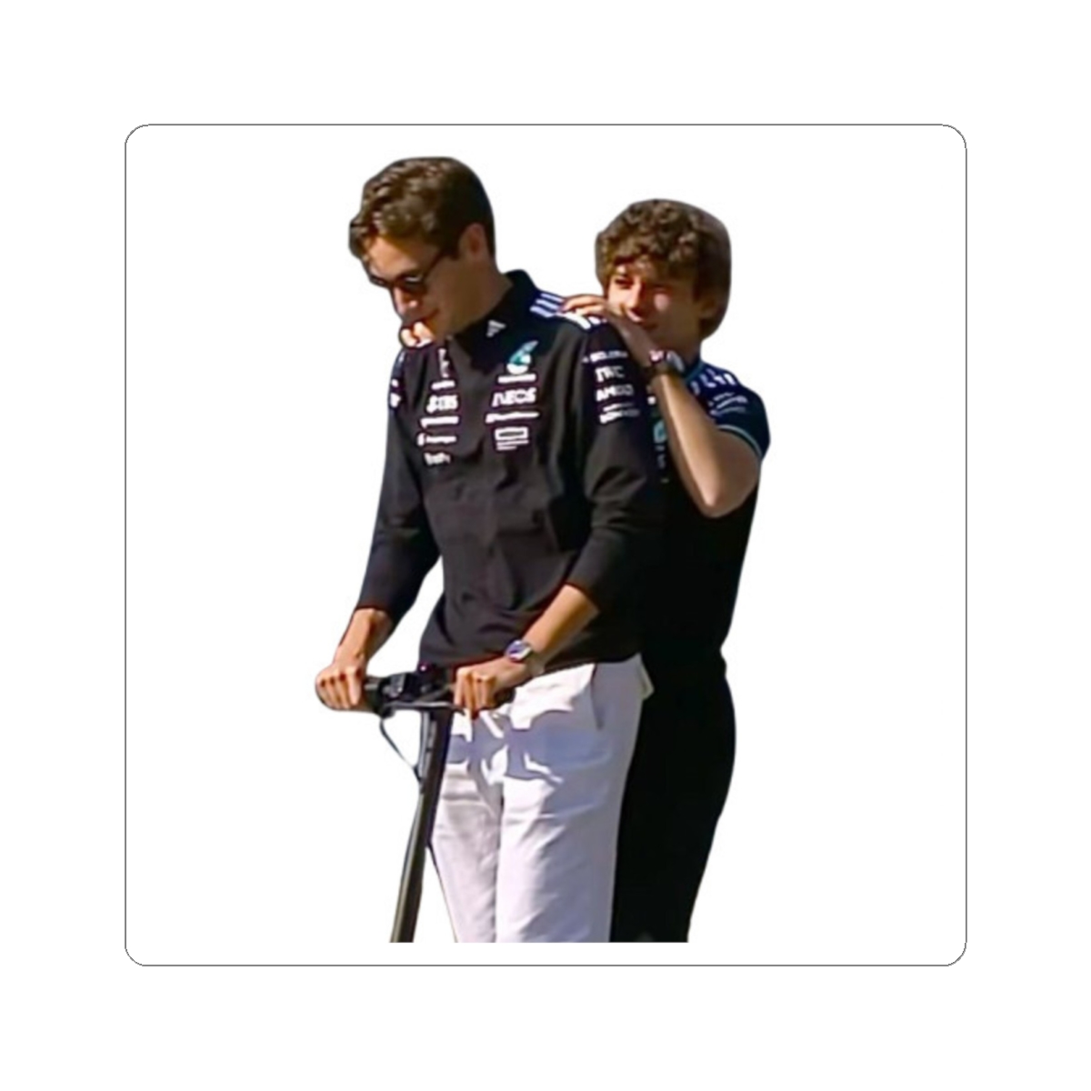 George Russell & Kimi Antonelli F1 Duo Sticker | Bold Vinyl Decal