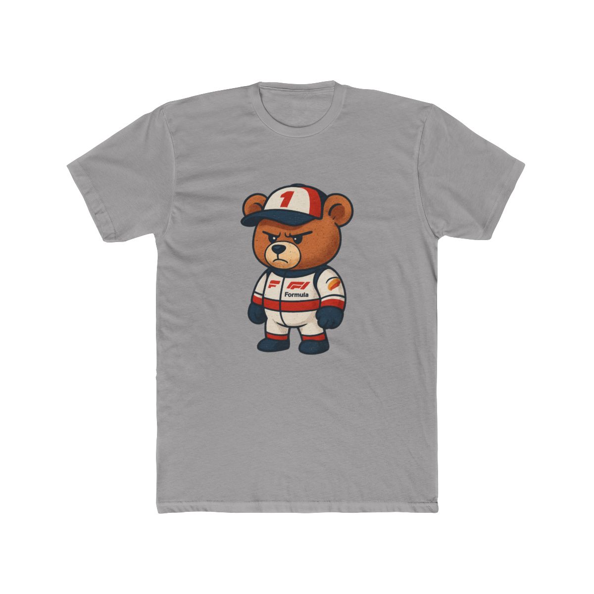 Angry Emo Teddy Bear Formula 1 Racing T-Shirt